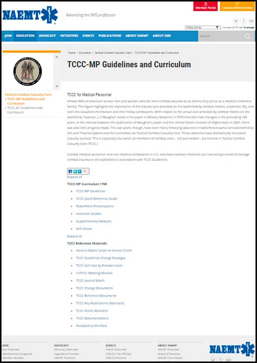 NAEMT TCCC Guideline