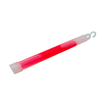 The Red Glowstick, 15 cm in length and 1.5-1.9 cm in thickness, offers reliable illumination for 8-12 hours, with visibility lasting up to 48 hours. Each glowstick is individually packaged in a foil bag for optimal freshness and performance.