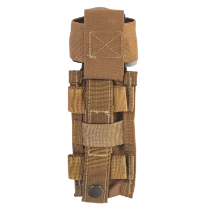 The C-A-T® Holder, COY, is designed for rapid access and secure storage of Gen 6 and Gen 7 C-A-T® Tourniquets on vests or gear using MOLLE/PALS-style connectors. It features an easy-open elastic pull tab and provides protection from the elements.