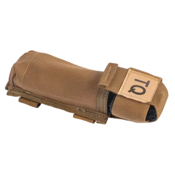 The C-A-T® Holder, COY, is designed for rapid access and secure storage of Gen 6 and Gen 7 C-A-T® Tourniquets on vests or gear using MOLLE/PALS-style connectors. It features an easy-open elastic pull tab and provides protection from the elements.