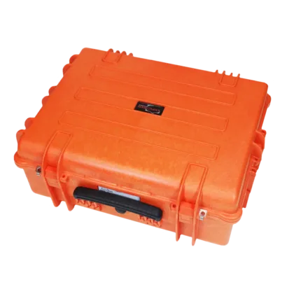 The Offshore Hardcase Medic Kit is a comprehensive emergency medical kit designed for offshore environments, featuring a durable orange hardcase and organized pouches containing essential medical supplies for a wide range of emergencies.