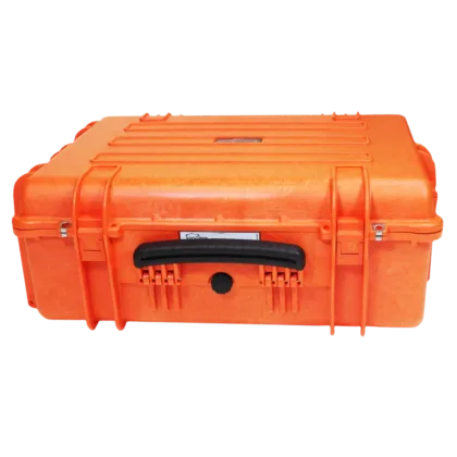 The Offshore Hardcase Medic Kit is a comprehensive emergency medical kit designed for offshore environments, featuring a durable orange hardcase and organized pouches containing essential medical supplies for a wide range of emergencies.