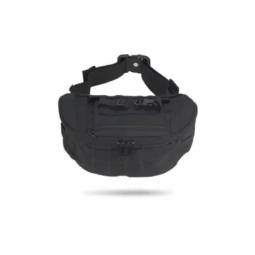 The First Responder Bag (Black) is a mid-sized waist pack designed for efficient and comfortable gear transport, ideal for sports trainers, ski patrol, and first responders needing quick access to essential supplies.