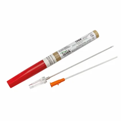 The TyTek Medical’s TPAK 14 GA, 3.25" Sterile Needle Decompression is designed for the emergency treatment of tension pneumothorax. Recommended by the Committee on Tactical Combat Casualty Care (CoTCCC), this 14 gauge, 3.25” needle ensures secure and effective chest decompression, featuring a rugged tube with an easy-open hex cap and a capless flash chamber for immediate placement confirmation.