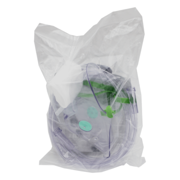 The NORSE RESCUE® Non-Rebreathing Mask is an essential emergency medical tool designed to deliver high concentrations of oxygen to patients, preventing hypoxia and supporting optimal care. Featuring a reservoir bag, this mask ensures a consistent and robust oxygen supply, crucial for maintaining adequate blood oxygen levels in critical situations. - BR-00113