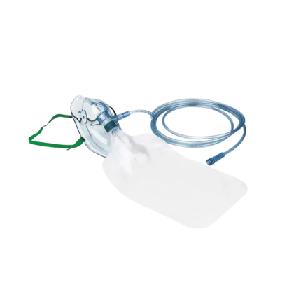 The NORSE RESCUE® Non-Rebreathing Mask is an essential emergency medical tool designed to deliver high concentrations of oxygen to patients, preventing hypoxia and supporting optimal care. Featuring a reservoir bag, this mask ensures a consistent and robust oxygen supply, crucial for maintaining adequate blood oxygen levels in critical situations.