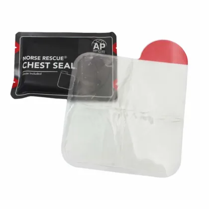 The NORSE RESCUE® Chest Seal Non-Vented is a specially designed advanced dressing for the treatment of open chest wounds, aiming to prevent tension pneumothorax. Crafted with a medical-grade hydrogel adhesive, it ensures a robust seal across various conditions, providing reliable wound management and enhancing patient safety in traumatic situations.