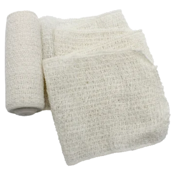 The NORSE RESCUE® Elastic Crepe Bandage (10 cm x 4.5 m) provides gentle, breathable support, ideal for managing sprains, dislocations, and joint swelling. This skin-friendly, lightweight bandage offers mild compression, aiding in the recovery of soft tissue injuries and post-operative care. - CL-001120