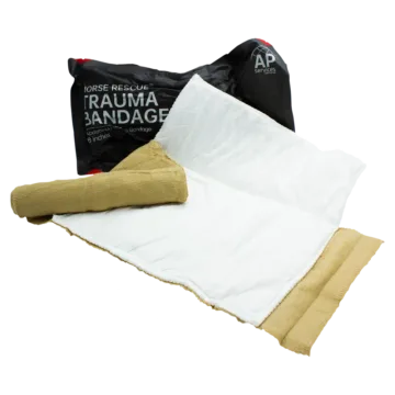 The NORSE RESCUE® Trauma Bandage 8" Abdominal is engineered for severe injuries such as abdominal eviscerations, traumatic amputations, and large wounds. Featuring an 8” elastic wrap and a large 12” by 12” sterile pad, it offers superior coverage and support. The integrated quick grip roll control ensures efficient application, complemented by an occlusive layer for enhanced abdominal wound care.