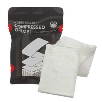 NORSE RESCUE Compressed Gauze, Z-fold