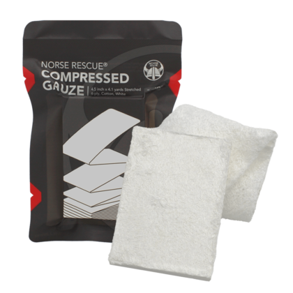 NORSE RESCUE Compressed Gauze, Z-fold