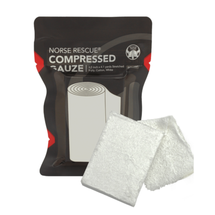 NORSE RESCUE Compressed Gauze, Rolled