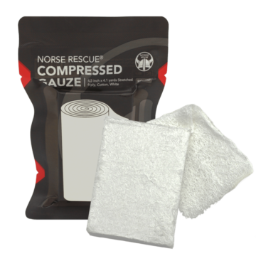 NORSE RESCUE Compressed Gauze, Rolled