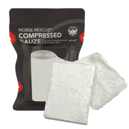 NORSE RESCUE Compressed Gauze, Rolled