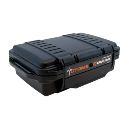 The CTOMS™ DrugBox™ 206 w/Precut Foam V1 is a waterproof, crush-resistant container designed to securely hold frontline medications. It features an automatic pressure equalization valve and precut foam inserts for optimal protection and organization.