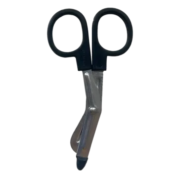 The EMT Shears, 4" (Mini), are compact yet powerful, capable of cutting through tough materials, including a penny, making them ideal for field use and emergency situations.