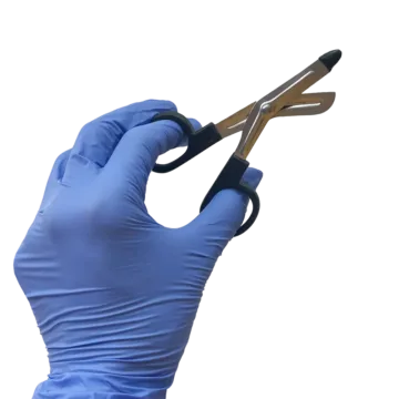 The EMT Shears, 4" (Mini), are compact yet powerful, capable of cutting through tough materials, including a penny, making them ideal for field use and emergency situations.