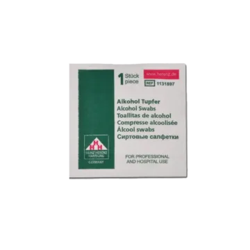 Pre Injection Swabs with 70% Isopropyl Alcohol are individually packed for convenient use, designed for cleaning purposes. Each swab measures 6 x 3 cm when unfolded.