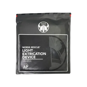 The NORSE RESCUE® Light Extrication Device is an essential tool designed for emergency situations, doubling as a disposable Backboard cover and a Patient Transfer System. With a load capacity exceeding 315 kg and constructed from water-resistant coated woven polyethylene, this device ensures safe and efficient patient handling. Featuring six large handholds for secure grips, it is ideal for use in everyday emergencies and mass casualty scenarios.
