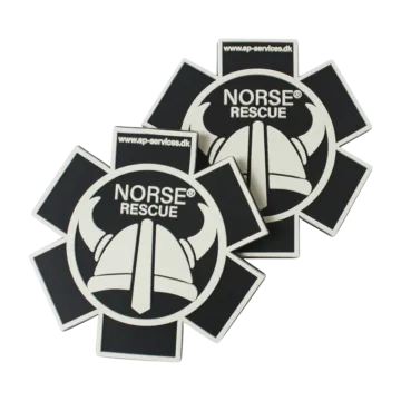 Celebrate and showcase your support for NORSE RESCUE® with our durable, easy-to-clean rubber Bag Patches. These versatile patches feature convenient Velcro backing for effortless attachment to gear like IFAKs, medic bags, backpacks, or caps, enhancing your equipment's visibility and showcasing your commitment to safety and preparedness.