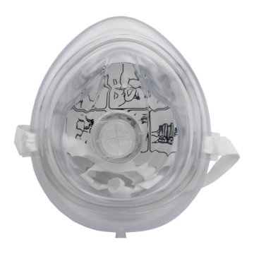 The NORSE RESCUE® Pocketmask is a durable and easy-to-use mask designed for effective mouth-to-mouth ventilation, ideal for providing emergency respiratory assistance to adults. - BR-0014