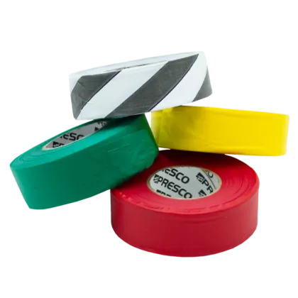 The Triage Tape Set includes four rolls of highly visible, durable, non-adhesive PVC tape in essential colors for effective patient triage and area identification during mass casualty incidents, following the START system.