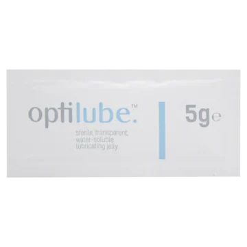 OptiLube 5g sachets provide sterile, water-soluble lubrication, minimizing the risk of patient-to-patient contamination during medical procedures. - AW-100201