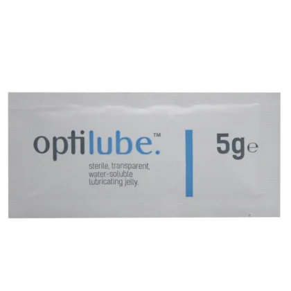 OptiLube 5g sachets provide sterile, water-soluble lubrication, minimizing the risk of patient-to-patient contamination during medical procedures.