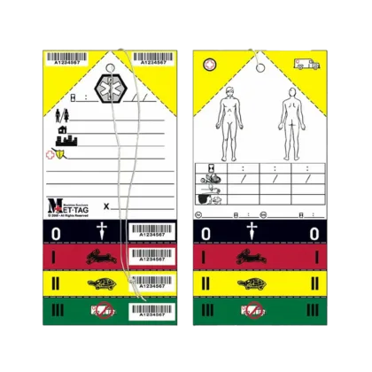 The Original METTAG MT-137 equips first responders with essential triaging features for prompt and accurate assessment of Mass Casualty Incident (MCI) victims, widely used by U.S. military, fire, EMT, and various federal, state, and local agencies.