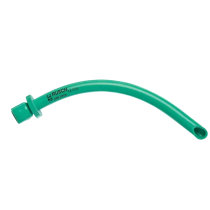 The NPA RÜSCH s. 32F/10.7 mm nasopharyngeal tube is part of Rüsch's extensive range of tubes designed to meet diverse needs. Made from Wirupren, it offers exceptional softness and comfort. This Robertazzi model is sterile, EO-sterilized, single-use, and free from PVC and latex.