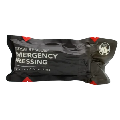 The NORSE RESCUE® Emergency Dressing 6" is a sterile, multi-functional bandage designed for swift and efficient application under stress. Its unique features include Fast-Grip Roll Control tabs for secure deployment, a durable securing device, and a simple, all-in-one design that eliminates the need for pressure bars and hooks. Packaged in a vacuum-sealed, low-cube format with distinctive RED TIP ID® tear notches, it’s an affordable solution for effective immediate care.