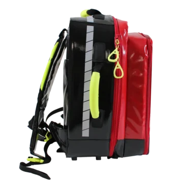 The Enhanced First Aid Kit (EFAK) is specifically designed for offshore industries, offering a customizable selection of essential medical supplies. Packed in the versatile Feldberg AED PAX bag, it includes tools like CAT tourniquets, bandages, airway management tools, and a suction device, all neatly organized for quick access. - BA-ENHANCED-KIT