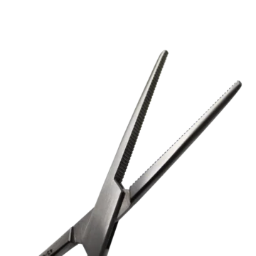 The Rochester Pean straight artery forceps (14 cm) are ideal for medical and nursing procedures requiring secure clamping and gripping. Constructed for precision and reliability, these forceps are sterilizable, including autoclaving, when cleaned thoroughly per standard instrument cleaning protocols. - AC-0018