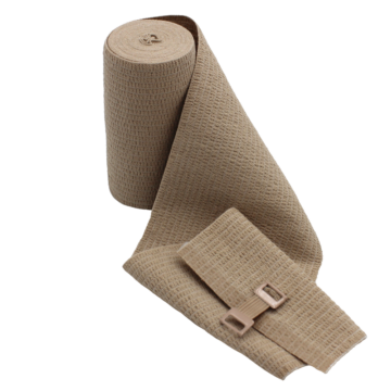 The Lastodur Compression Bandage (10 cm x 7 m) is a high-quality, permanently elastic long-stretch bandage designed for strong compression therapy. With an elasticity of approximately 180%, it provides well-controllable compression, ensuring a secure, close-fitting application for effective bandaging. - CL-100175