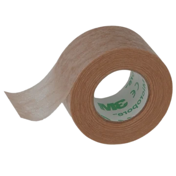 Micropore Permeable Adhesive Tape (2.5 cm x 9.1 m) is a skin-friendly surgical tape designed for secure fixation, even on delicate and sensitive skin. Its breathable, long-lasting adhesive remains effective in humid conditions and is easily removed without causing discomfort. Ideal for securing dressings, covering small wounds, and preventing blisters, it’s available in white and light brown for discreet applications. - O-105350