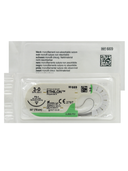 Ethilon Suture 3-0 FS-2 Needle - Image 2