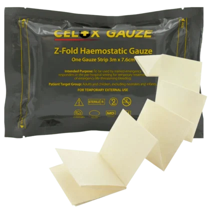 Celox Gauze Z-Fold 3m CE, Hemostatic