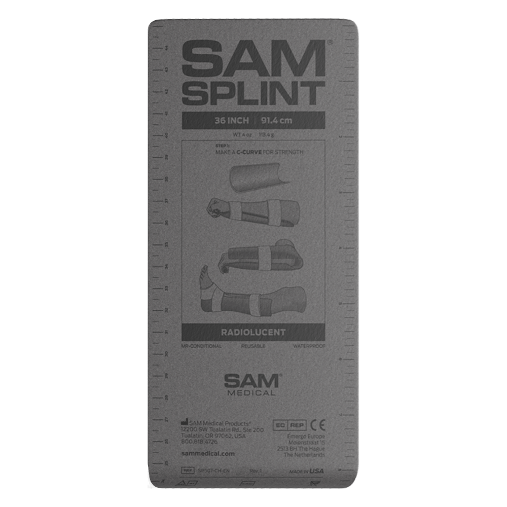 SAM Splint 36" Flat Charcoal 2 SAM Splint 36" Flat Charcoal - Image 2