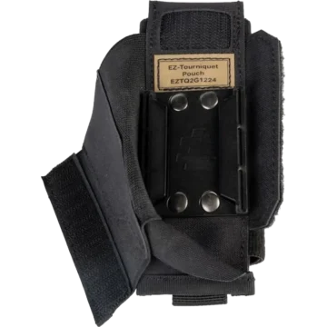The EZ-Tourniquet Pouch (Gen 2) is a rugged, rapid-access tourniquet holder designed for immediate deployment in critical situations. Featuring a patented one-pull activation system, durable Cordura construction, and versatile MOLLE and Velcro attachment options, it ensures reliable access to life-saving equipment in demanding environments. Specifically crafted to fit C-A-T® and similar tourniquet models, it offers universal compatibility across a wide range of tactical and emergency response applications. - BA-100321