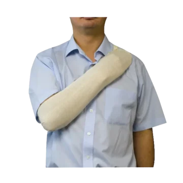 The Triangular Bandage 90 x 127 cm is a single-use, multi-functional bandage designed for slings, splinting, and general immobilization in first aid and pre-hospital care. Individually wrapped for hygiene and convenience, it is an essential addition to emergency response kits. - IM-100061