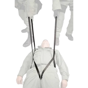 The Hasty Harness is a compact, multi-purpose webbing solution designed for rapid deployment in demanding rescue situations. Engineered for versatility, it supports hoisting, lowering, dragging, and assisted carries, making it an essential addition to any pre-hospital emergency kit. - LS-200